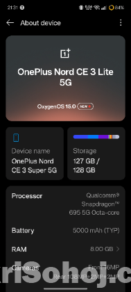 OnePlus Nord CE3 Lite 5G (Used)